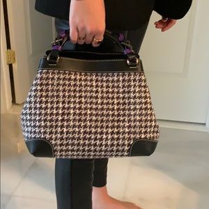 Leather and fabric bag